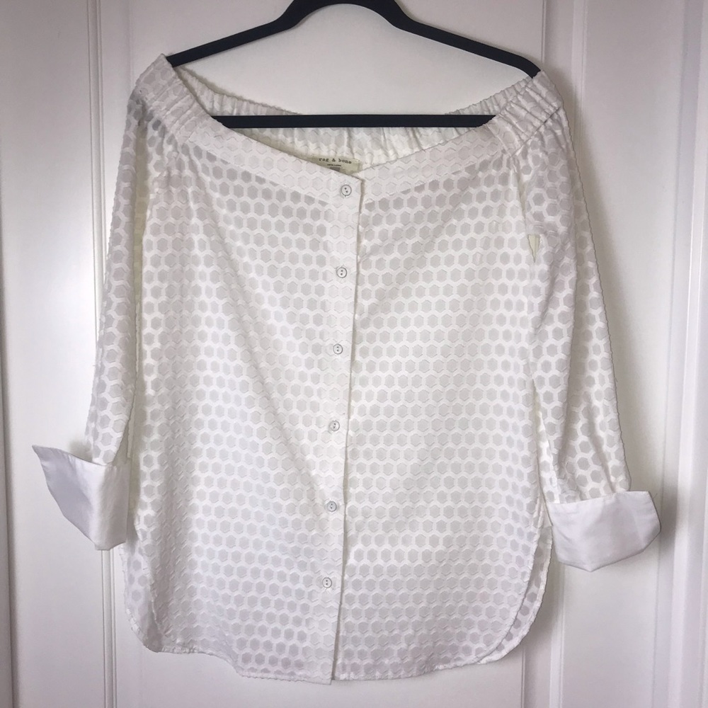 Rag & Bone off the shoulder blouse